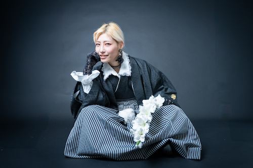 個性的な着物スタイル