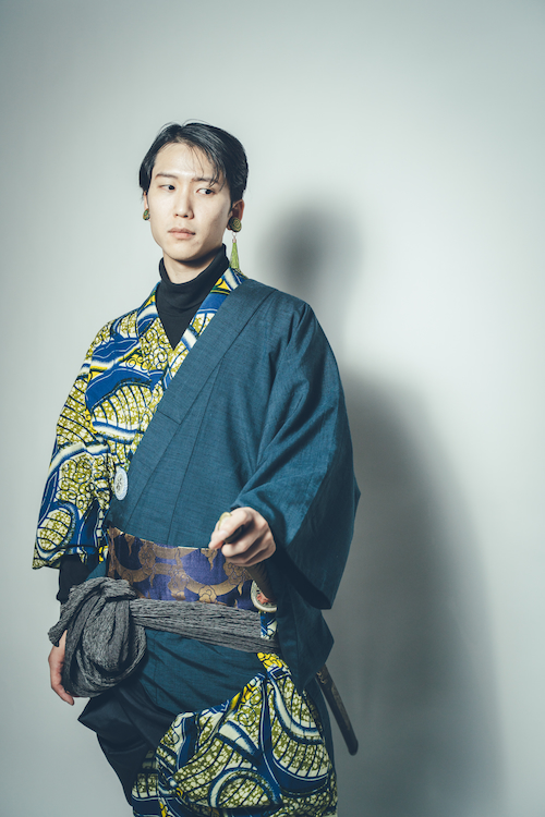 アート着物コーディネート