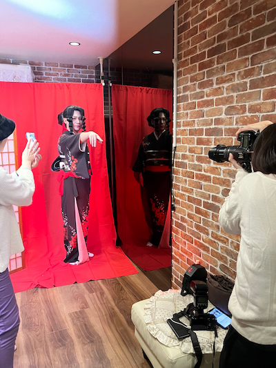 和装キャラクターのコスプレ